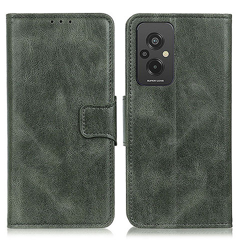 Coque Portefeuille Livre Cuir Etui Clapet M09L pour Xiaomi Redmi 11 Prime 4G Vert