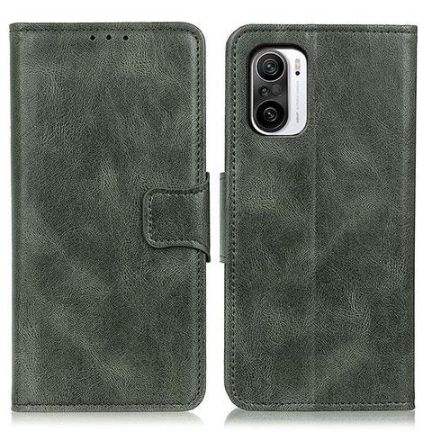 Coque Portefeuille Livre Cuir Etui Clapet M09L pour Xiaomi Redmi K40 Pro 5G Vert