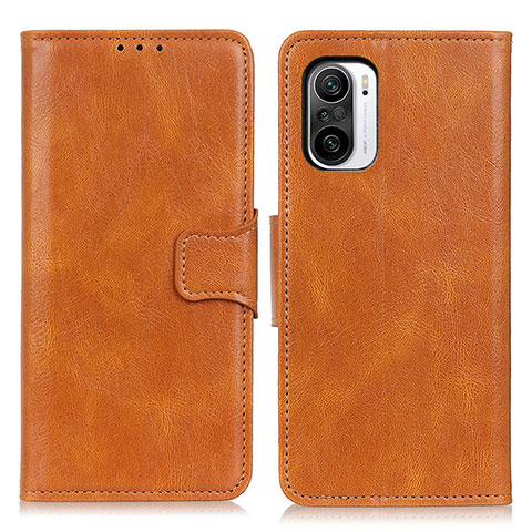 Coque Portefeuille Livre Cuir Etui Clapet M09L pour Xiaomi Redmi K40 Pro+ Plus 5G Marron