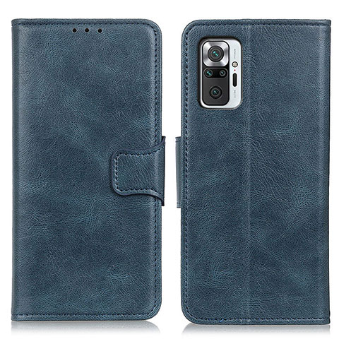 Coque Portefeuille Livre Cuir Etui Clapet M09L pour Xiaomi Redmi Note 10 Pro 4G Bleu