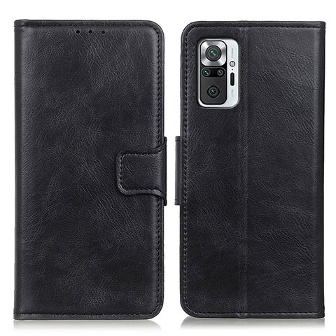 Coque Portefeuille Livre Cuir Etui Clapet M09L pour Xiaomi Redmi Note 10 Pro 4G Noir