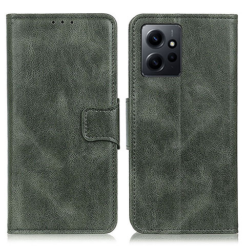 Coque Portefeuille Livre Cuir Etui Clapet M09L pour Xiaomi Redmi Note 12 4G Vert