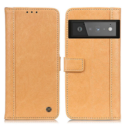 Coque Portefeuille Livre Cuir Etui Clapet M10L pour Google Pixel 6 Pro 5G Kaki