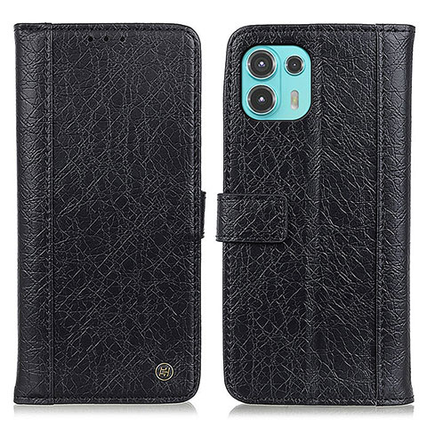 Coque Portefeuille Livre Cuir Etui Clapet M10L pour Motorola Moto Edge 20 Lite 5G Noir