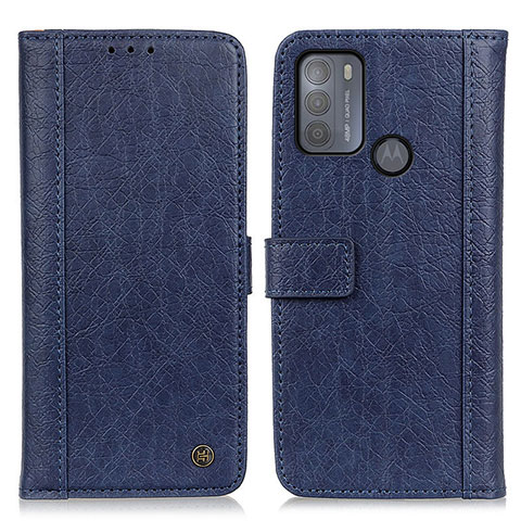 Coque Portefeuille Livre Cuir Etui Clapet M10L pour Motorola Moto G50 Bleu