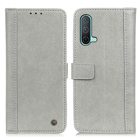 Coque Portefeuille Livre Cuir Etui Clapet M10L pour OnePlus Nord CE 5G Gris