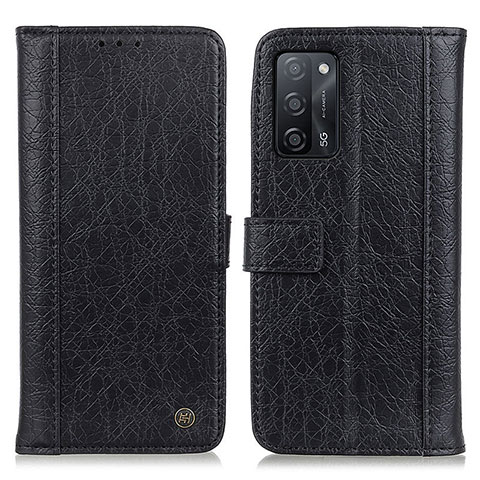 Coque Portefeuille Livre Cuir Etui Clapet M10L pour Oppo A56 5G Noir