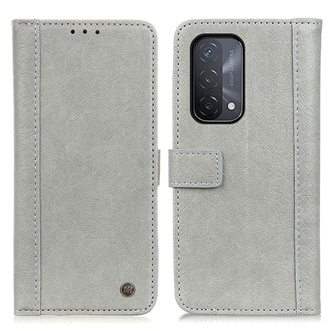 Coque Portefeuille Livre Cuir Etui Clapet M10L pour Oppo A93 5G Gris