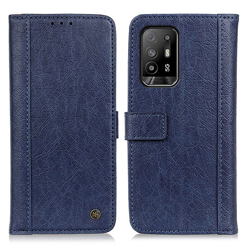 Coque Portefeuille Livre Cuir Etui Clapet M10L pour Oppo A95 5G Bleu