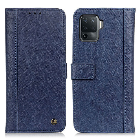 Coque Portefeuille Livre Cuir Etui Clapet M10L pour Oppo F19 Pro Bleu