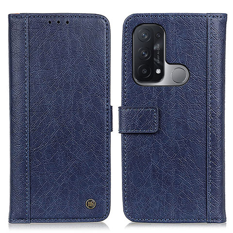 Coque Portefeuille Livre Cuir Etui Clapet M10L pour Oppo Reno5 A Bleu