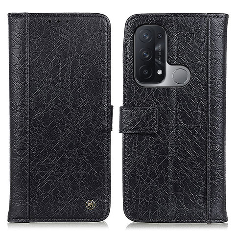 Coque Portefeuille Livre Cuir Etui Clapet M10L pour Oppo Reno5 A Noir