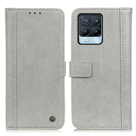 Coque Portefeuille Livre Cuir Etui Clapet M10L pour Realme 8 Pro Gris