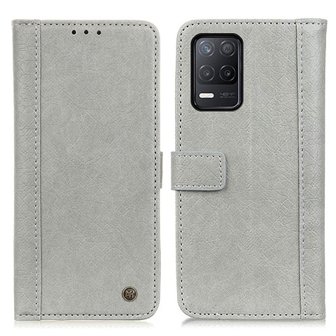 Coque Portefeuille Livre Cuir Etui Clapet M10L pour Realme 9 5G India Gris