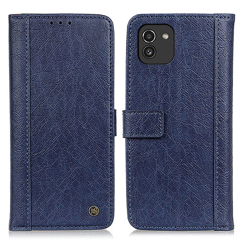 Coque Portefeuille Livre Cuir Etui Clapet M10L pour Samsung Galaxy A03 Bleu