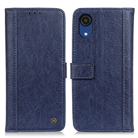 Coque Portefeuille Livre Cuir Etui Clapet M10L pour Samsung Galaxy A03 Core Bleu