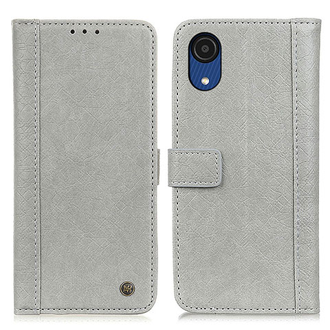 Coque Portefeuille Livre Cuir Etui Clapet M10L pour Samsung Galaxy A03 Core Gris