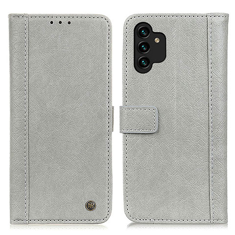 Coque Portefeuille Livre Cuir Etui Clapet M10L pour Samsung Galaxy A13 4G Gris