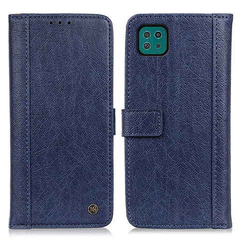 Coque Portefeuille Livre Cuir Etui Clapet M10L pour Samsung Galaxy A22 5G Bleu