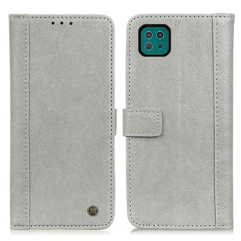 Coque Portefeuille Livre Cuir Etui Clapet M10L pour Samsung Galaxy A22s 5G Gris