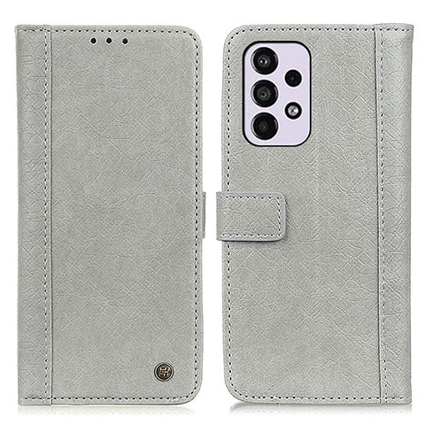 Coque Portefeuille Livre Cuir Etui Clapet M10L pour Samsung Galaxy A33 5G Gris