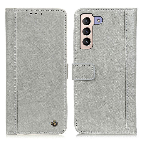 Coque Portefeuille Livre Cuir Etui Clapet M10L pour Samsung Galaxy S22 5G Gris