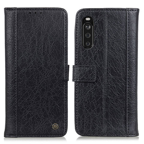 Coque Portefeuille Livre Cuir Etui Clapet M10L pour Sony Xperia 10 III Noir