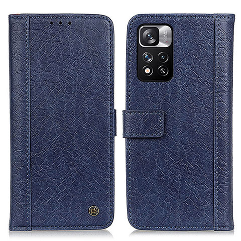 Coque Portefeuille Livre Cuir Etui Clapet M10L pour Xiaomi Mi 11i 5G (2022) Bleu