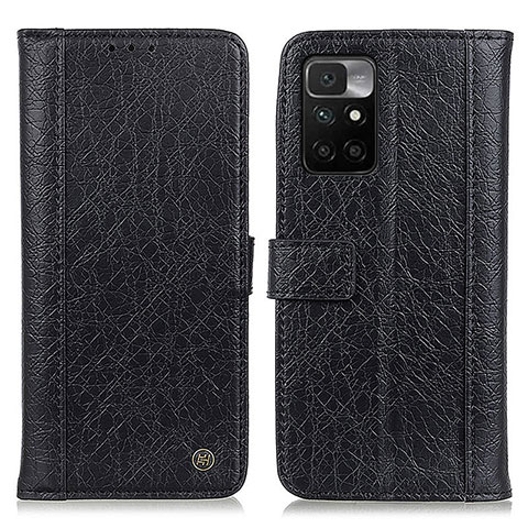 Coque Portefeuille Livre Cuir Etui Clapet M10L pour Xiaomi Redmi 10 4G Noir