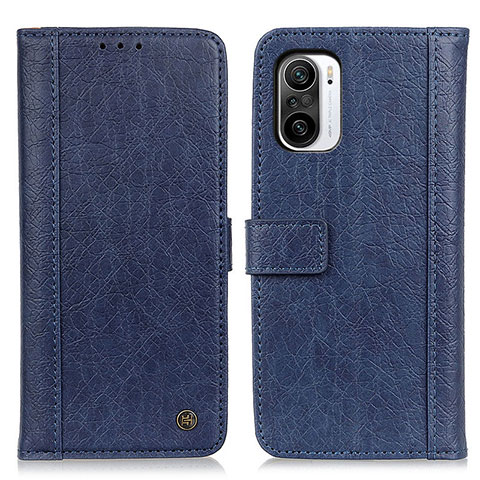 Coque Portefeuille Livre Cuir Etui Clapet M10L pour Xiaomi Redmi K40 5G Bleu