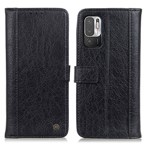 Coque Portefeuille Livre Cuir Etui Clapet M10L pour Xiaomi Redmi Note 10T 5G Noir