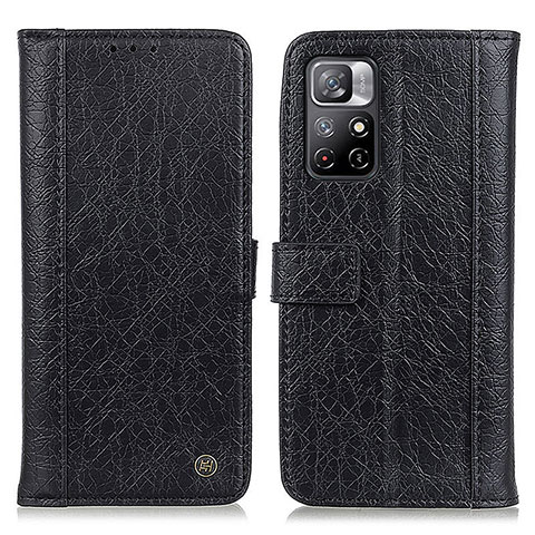 Coque Portefeuille Livre Cuir Etui Clapet M10L pour Xiaomi Redmi Note 11 5G Noir