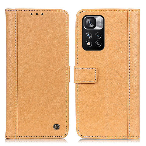 Coque Portefeuille Livre Cuir Etui Clapet M10L pour Xiaomi Redmi Note 11 Pro+ Plus 5G Kaki