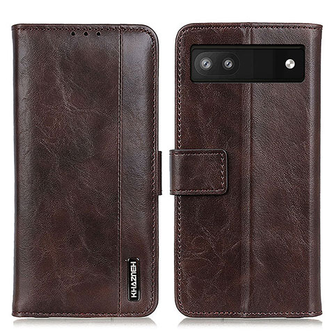 Coque Portefeuille Livre Cuir Etui Clapet M11L pour Google Pixel 6a 5G Marron