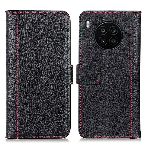 Coque Portefeuille Livre Cuir Etui Clapet M11L pour Huawei Nova 8i Noir