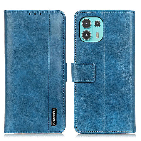 Coque Portefeuille Livre Cuir Etui Clapet M11L pour Motorola Moto Edge 20 Lite 5G Bleu