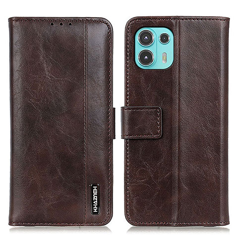 Coque Portefeuille Livre Cuir Etui Clapet M11L pour Motorola Moto Edge 20 Lite 5G Marron