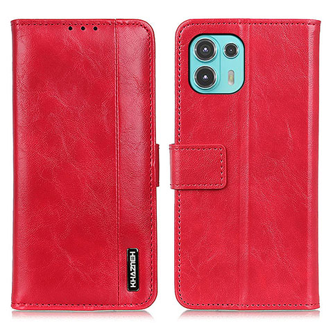 Coque Portefeuille Livre Cuir Etui Clapet M11L pour Motorola Moto Edge 20 Lite 5G Rouge