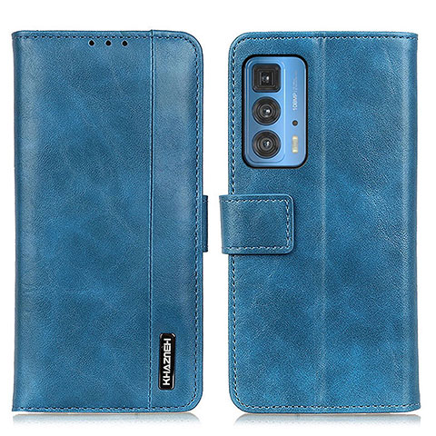 Coque Portefeuille Livre Cuir Etui Clapet M11L pour Motorola Moto Edge 20 Pro 5G Bleu