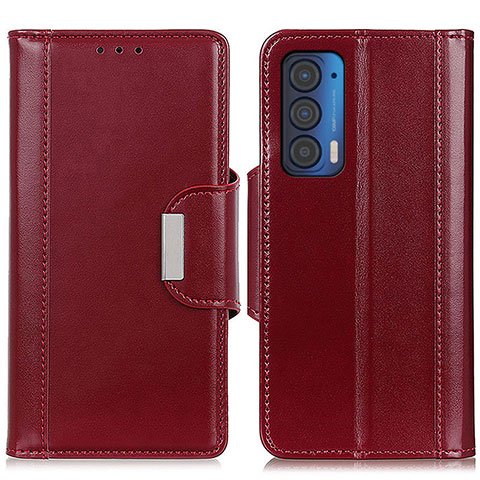 Coque Portefeuille Livre Cuir Etui Clapet M11L pour Motorola Moto Edge (2021) 5G Rouge