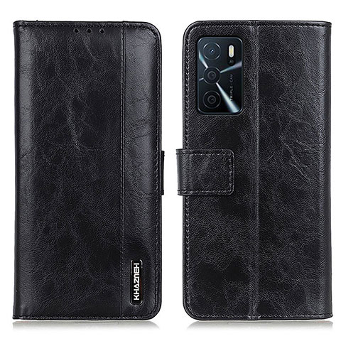 Coque Portefeuille Livre Cuir Etui Clapet M11L pour Oppo A16s Noir