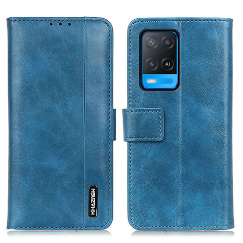 Coque Portefeuille Livre Cuir Etui Clapet M11L pour Oppo A54 4G Bleu