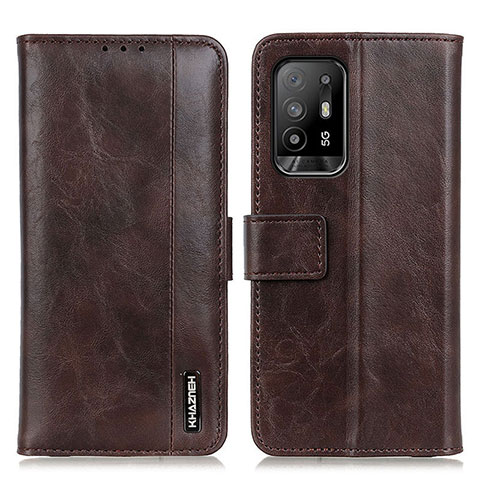 Coque Portefeuille Livre Cuir Etui Clapet M11L pour Oppo A95 5G Marron