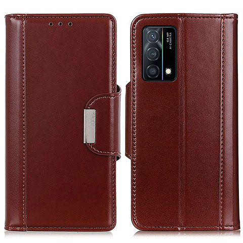 Coque Portefeuille Livre Cuir Etui Clapet M11L pour Oppo K9 5G Marron