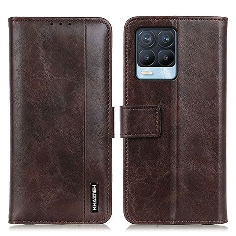 Coque Portefeuille Livre Cuir Etui Clapet M11L pour Realme 8 4G Marron