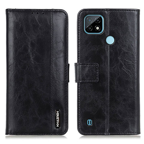 Coque Portefeuille Livre Cuir Etui Clapet M11L pour Realme C21 Noir