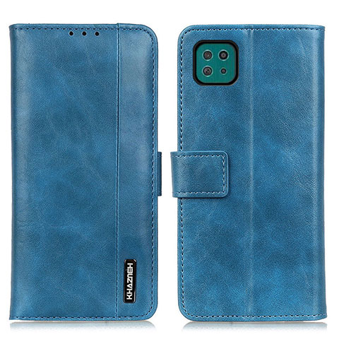 Coque Portefeuille Livre Cuir Etui Clapet M11L pour Samsung Galaxy A22s 5G Bleu