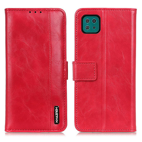 Coque Portefeuille Livre Cuir Etui Clapet M11L pour Samsung Galaxy A22s 5G Rouge