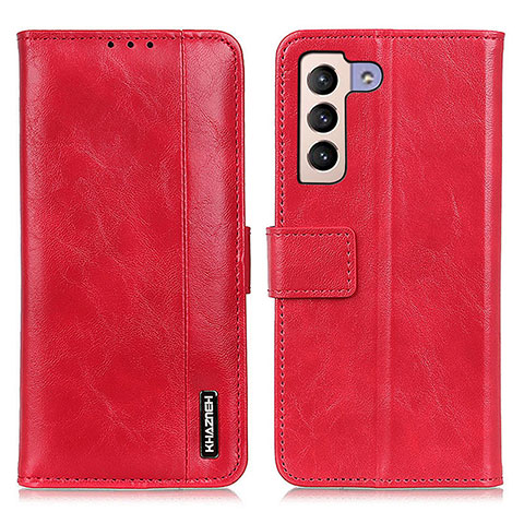 Coque Portefeuille Livre Cuir Etui Clapet M11L pour Samsung Galaxy S21 5G Rouge