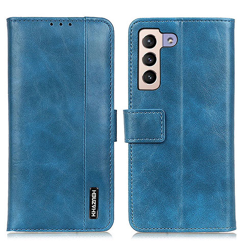 Coque Portefeuille Livre Cuir Etui Clapet M11L pour Samsung Galaxy S22 5G Bleu